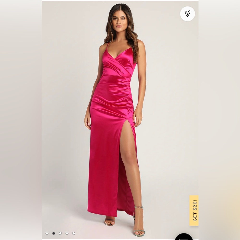 Long pink dress